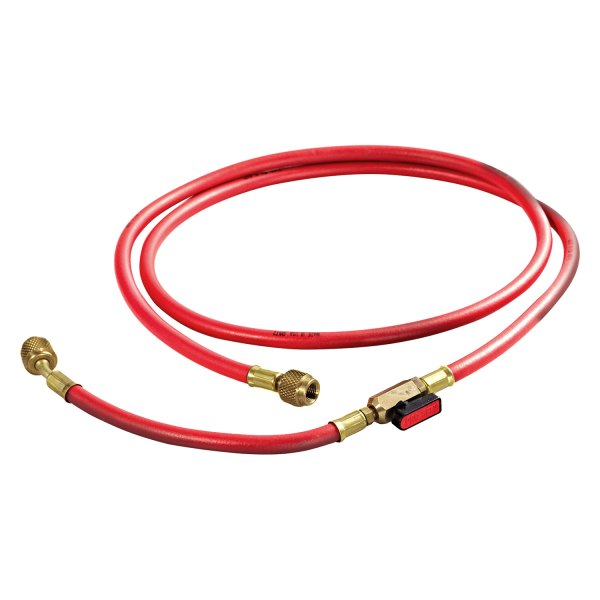 CPS® - 72" Red R-12 A/C Charging Hose with In-Line Ball Valve