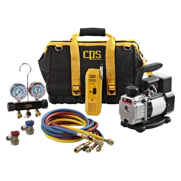 CPS® - A/C Tool Bag Kit with Leak Detector and Pump