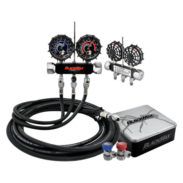 CPS® - BlackMax™ R-134a Dual Manifold Gauge Set with 96" Hoses