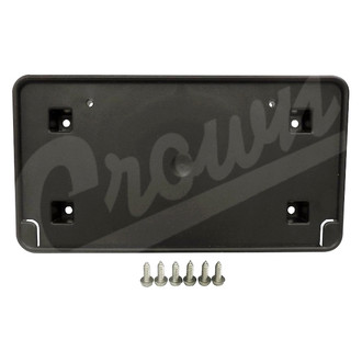 Crown® - Black Front License Plate Bracket