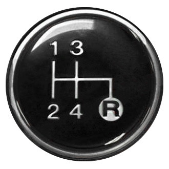 Crown® - Manual 4-Speed Pattern Black Shift Knob Insert