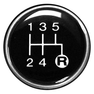 Crown® - Manual 5-Speed Pattern Black Shift Knob Insert