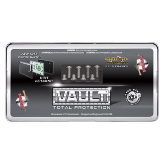 Cruiser® - Vault Style Chrome / Clear License Plate Frame