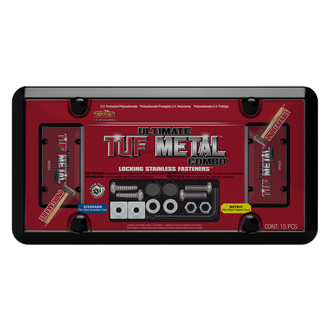Cruiser® - Ultimate Tuf Metal Combo Style Black / Smoke License Plate Frame