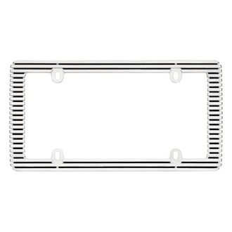 Cruiser® 58350 - Billet Style Black / Chrome License Plate Frame