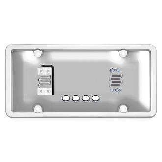 Cruiser® - Ultimate Tuf Clear Bubble Shield and Chrome License Frame Kit with Fasteners