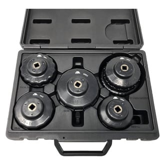 CTA® - 5-piece Nylon and Fiber Cap Style Oil Filter Wrench Set