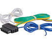 Adapts a 4-way flat socket to fit multiple trailer plugs