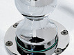 Chrome-plated trim ring provides a finished look