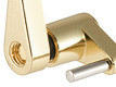 Hardened steel locking pin for reliable security