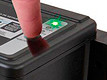 LED lights indicate a good charge, battery charging, or low battery