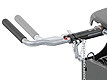Lockable, short-throw handle for easy operation