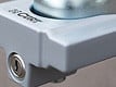 Prevents a trailer ball from being inserted into the coupler