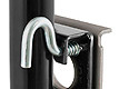 Swivel bracket allows the jack to swivel way when trailering