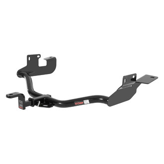 CURT® - Class 2 Round Exposed Trailer Hitch with 1-1/4" Receiver Opening (With Standard Ball Mount Insert, 3500/350 Weight Capacity)