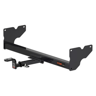 CURT® - Class 2 Square Concealed Trailer Hitch with 1-1/4" Receiver Opening (With Standard Ball Mount Insert, 3500/350 Weight Capacity)