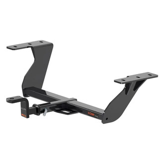 CURT® - Class 2 Round Exposed Trailer Hitch with 1-1/4" Receiver Opening (With Standard Ball Mount Insert, 3500/350 Weight Capacity)