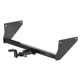 CURT® - Class 2 Square Concealed Trailer Hitch with 1-1/4" Receiver Opening (With Standard Ball Mount Insert, 3500/300 Weight Capacity)