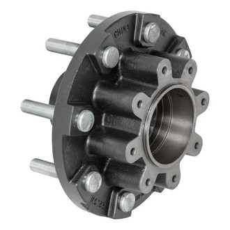 CURT® - Threaded Trailer Idler Hub Assembly - 16,000-lb. 8 on 275 mm, 17-1/2" Wheel Size, M22 Studs, Oil