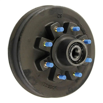 CURT® - Threaded Idler Hub - 12K, 8 on 6-1/2", 16-17-1/2" Wheel, 5/8" Studs, Grease