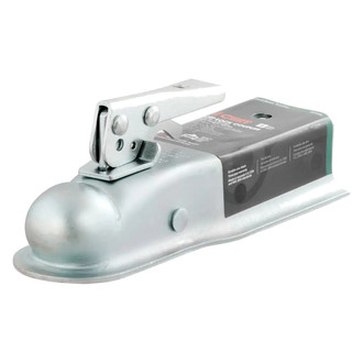CURT® - Class 2 Zinc Posi-Lock Trailer Coupler with 2-1/2" Channel for 2" Balls (3500 lbs GTW / 500 TW)