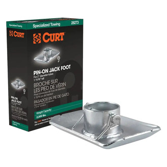 CURT® - Pin-On Design Jack Foot with Safety Pin