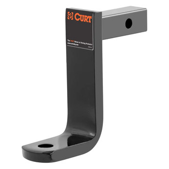 CURT® - Class 1 6" Drop / 4-5/8" Rise Black Powder Coat Ball Mount for 1-1/4" Receivers