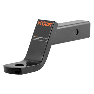 CURT® - Class 3 4" Drop / 2" Rise Black Powder Coat Ball Mount for 2" Receivers