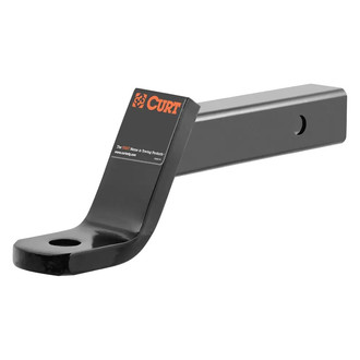 CURT® - Class 3 4" Drop / 2" Rise Black Powder Coat Ball Mount for 2" Receivers