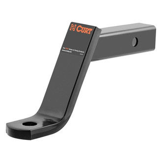 CURT® - Class 3 6" Drop / 4" Rise Black Powder Coat Ball Mount for 2" Receivers