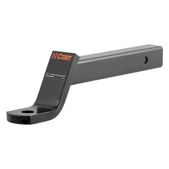 CURT® - Class 3 4" Drop / 2" Rise Black Powder Coat Ball Mount for 2" Receivers