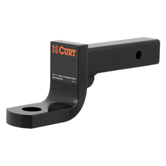 CURT® - Class 4 4" Drop / 4" Rise Gloss Black Powder Coat Ball Mount for 2" Receivers
