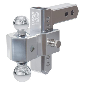 CURT® - AlumaLite™ Adjustable 5-1/2" Drop Chrome Ball Mount for 2" Receivers
