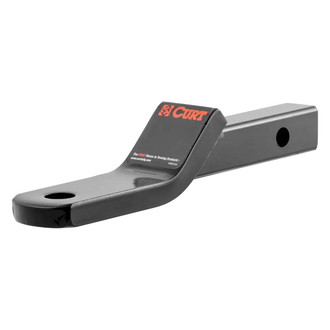 CURT® - Class 2 1" Drop / 3/8" Rise Black Powder Coat Ball Mount for 1-1/4" Receivers