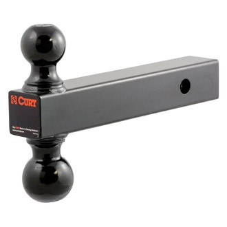 CURT® - Class 3 / 4 Black with Black Hitch Balls Dual Ball Mount for 2" Receivers