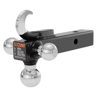 CURT® - Multi-Ball Mount With Tow Hook for 2" Receivers
