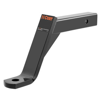 CURT® - Class 3 Imported 8" Drop / 3/4" Rise Black Powder Coat Ball Mount for 2" Receivers