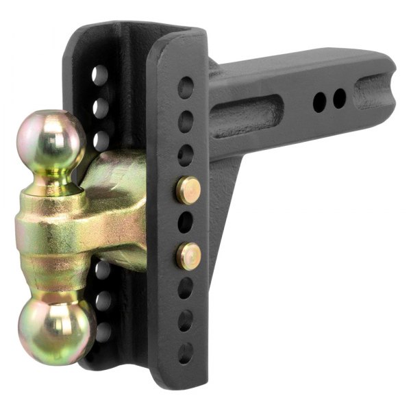 CURT® - 6" Drop Channel-Style Adjustable Dual Ball Mount for 2-1/2" Receivers