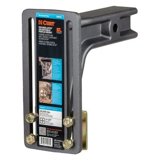 CURT® - SecureLatch Adjustable Pintle Mount (2-1/2" Shank, 20,000 lb)