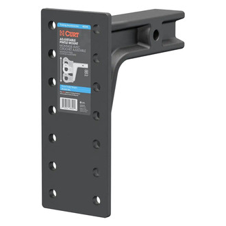 CURT® - Adjustable Pintle Mount for 2-1/2" Receivers (20000 lbs GTW)
