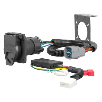 CURT® - T-Connector (7-Way RV Blade, with Powered Tail Light Converter)