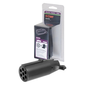 CURT® - 7-Pole Round to 4-Way Flat Adapter
