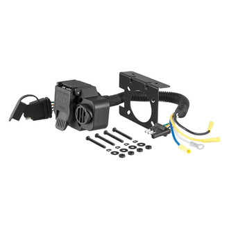 CURT® - 4-Way Flat Dual-Output Electrical Adapter