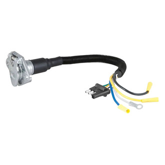 CURT® - 4-Way Flat to 6-Way Round Electrical Adapter