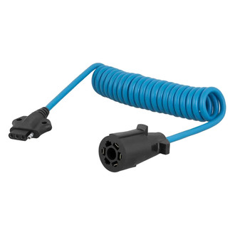 CURT® - 8' Electrical Adapter Harness (7-Way RV Blade Vehicle to 4-Way Flat Trailer)