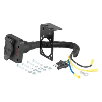 CURT® - 4-Way Flat Electrical Adapter with Tester