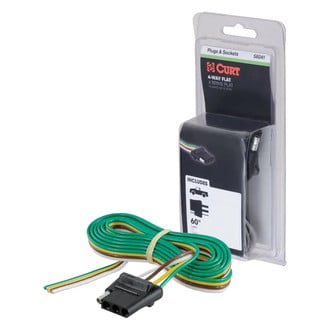 CURT® - 4-Way Flat Connector Socket
