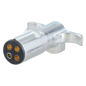 CURT® - 4-Way Round Trailer End Connector Plug