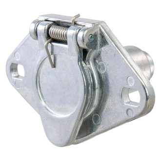 CURT® - 4-Way Round Vehicle End Connector Socket