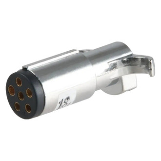 CURT® - 6-Way Round Trailer End Connector Plug